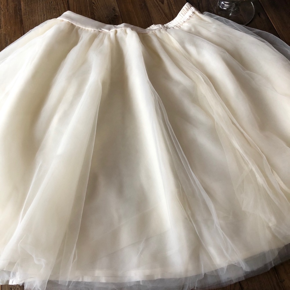 Cream Tulle skirt